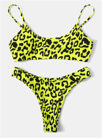 Cheetah Print Bikini Set